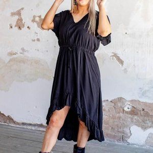 Black High Low Dress
